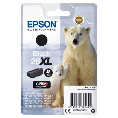 Cartucho de tinta original Epson T2621 negro · C13T26214012