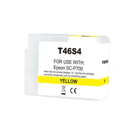 Cartucho de tinta compatible Epson T46S4 amarillo · C13T46S400