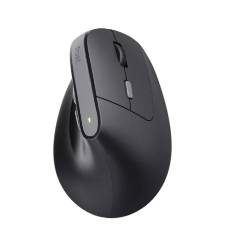 Trust Raton Inalambrico USB de Diseño Ergonomico con Indicadores LED - 6 Botones - Color Negro