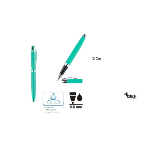 Bolígrafo Roller Elegant 0.5mm Agua Marina