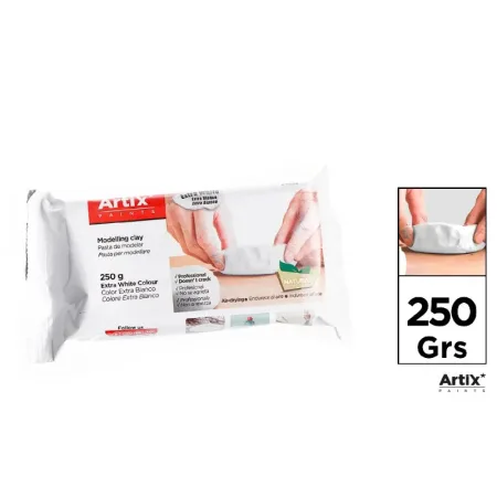 Arcilla Natural Endurecible 250 g Extra Blanco