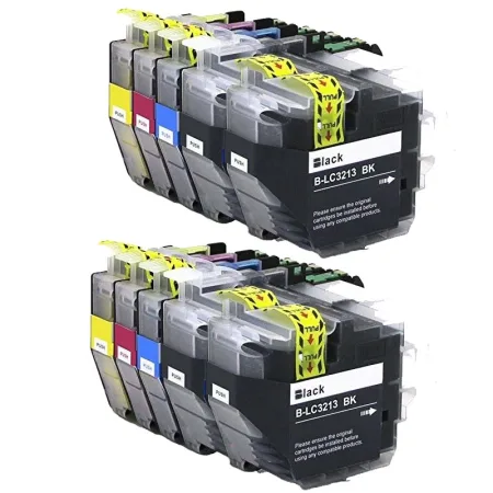 Cartucho de tinta compatible Brother Pack 10x LC3213/LC3211XL (BULK)
