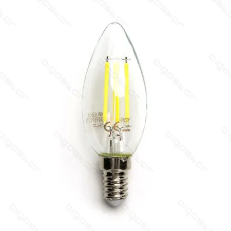 Bombilla de Filamento LED E14 C35 4W Luz Fría 6500K