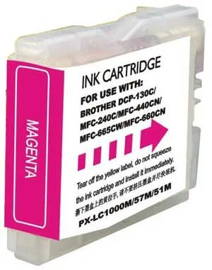 Cartucho de tinta compatible Brother LC1000XL / LC970XL magenta