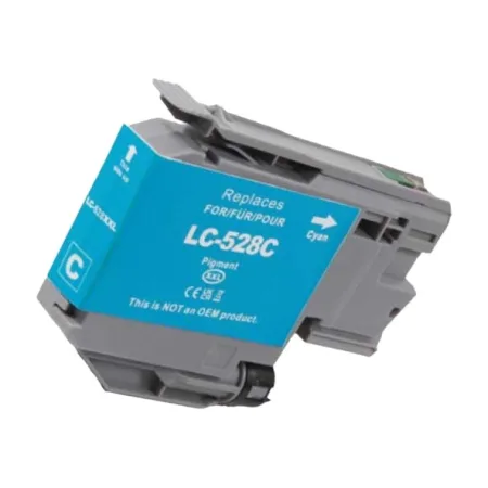 Cartucho de tinta compatible Brother LC528XL cyan pigmentada