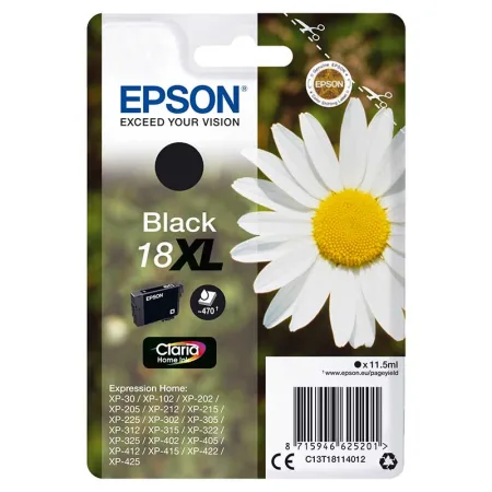 Cartucho de tinta original Epson T1811 negro · C13T18114012