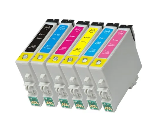Pack 6 cartuchos de tinta compatibles Epson T048