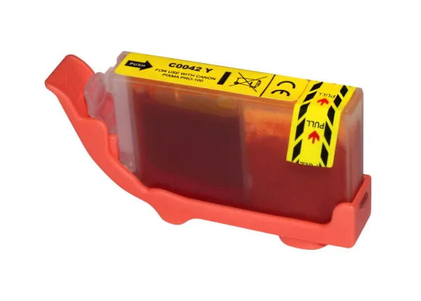 Cartucho de tinta compatible Canon CLI-42 amarillo · 6387B001