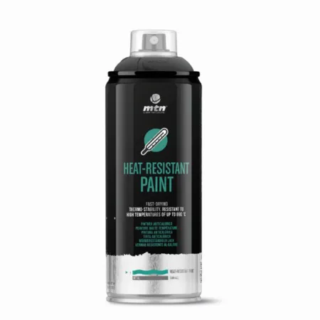 Spray MTN PRO Pintura Anticalórica Negra