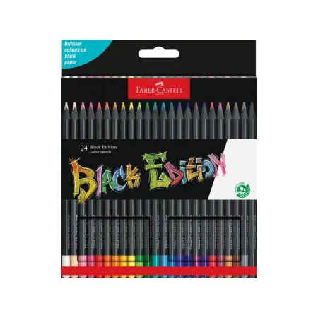 Faber-Castell Black Edition Pack de 24 Lapices de Colores