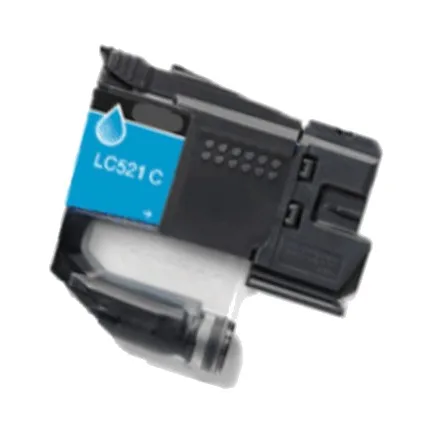 Cartucho de tinta compatible Brother LC521 cian · BI-LC521C