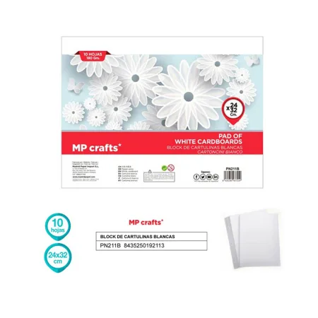 Bloc Cartulinas Blancas 10 Hojas 180g