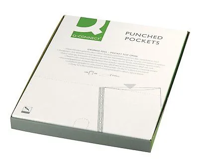 Q-Connect fundas portadocumentos 100 unds A4 50 mc multitaladro