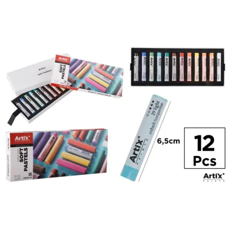 Set de Pinturas Pastel Redondas 12 Colores