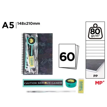 Set de Papelería Gamer