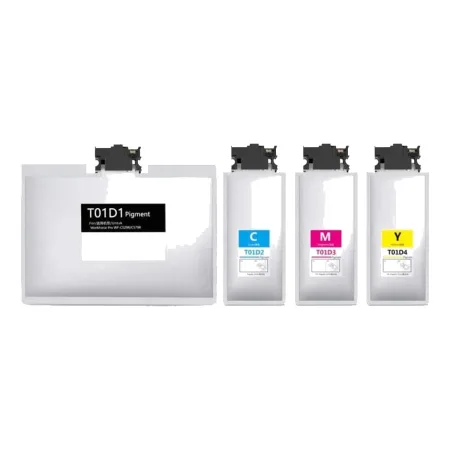 Pack 4 cartuchos de tinta compatibles Epson T01D1/T01C1 Pigmentado/T01D2/T01C2 Pigmentado/T01D3/T01C3