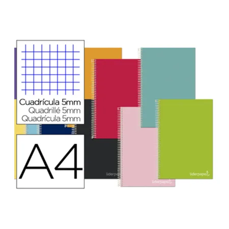 Cuaderno espiral A4 micro jolly Liderpapel