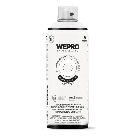 Spray MTN WEPRO Solvent Brillante BLANCO IGLÚ - RAL 9016