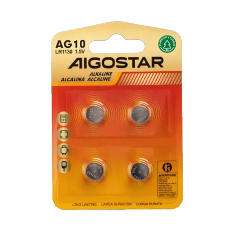Pila de Botón AG10 LR54 / LR1130 de 1,5 V 4 Uds.