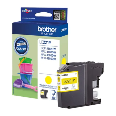 Cartucho de tinta original Brother LC221 amarillo · LC221YBP