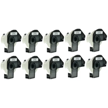Pack 10 packs de etiquetas compatibles Brother DK-11204 Etiquetas Precortadas blanco