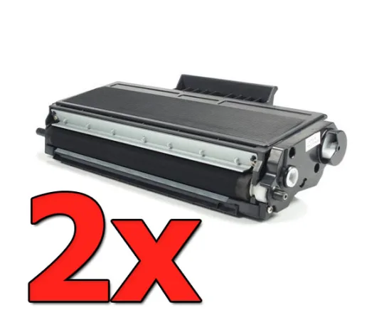 Pack 2 tóner compatibles Brother TN-3480 / TN-3430 negro