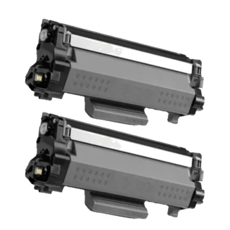 Pack 2 tóner compatibles Brother TN2510XL negro