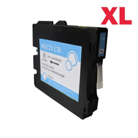 Cartucho de tinta compatible Ricoh GC21CH cian · 405537