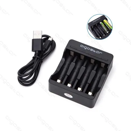 Cargador de 4 pilas aa/aaa