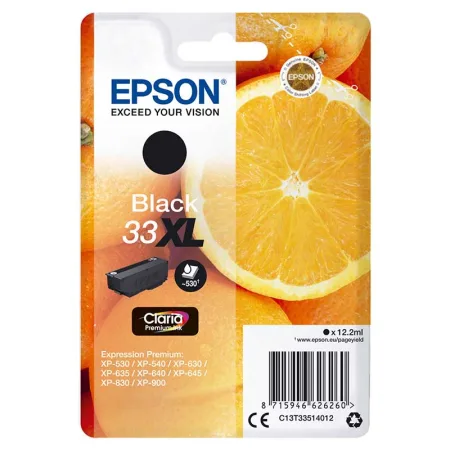 Cartucho de tinta original Epson T3351 / 33XL negro · C13T33514012