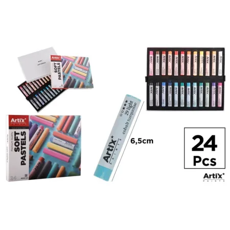 Set de Pinturas Pastel Redondas 24 Colores