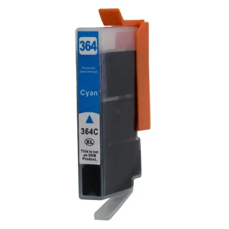 Cartucho de tinta compatible HP 364 XL cian · CB323EE/CB318EE