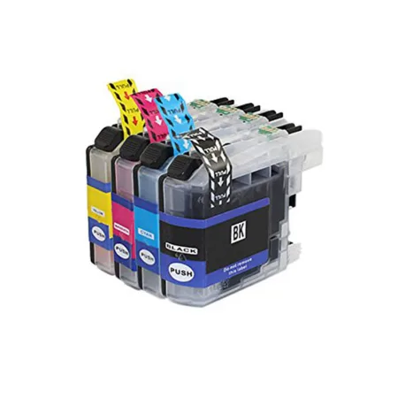 Pack 4 cartuchos de tinta compatibles Brother LC22U amarillo, magenta, negro y cian
