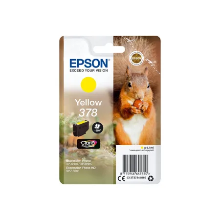 Cartucho de tinta original Epson 378 amarillo · C13T37844010