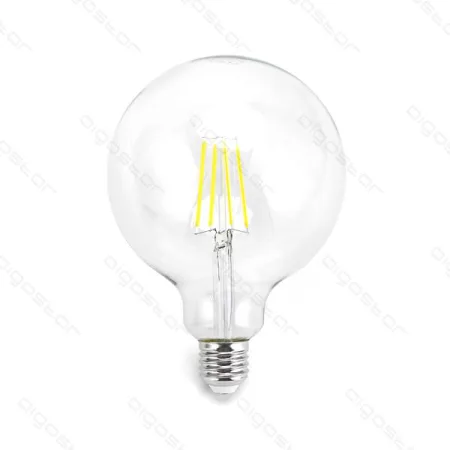 Bombilla de Filamento LED E27 G125 6W Luz Cálida 2700K