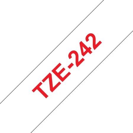 Cinta compatible Brother TZE-242 Rojo / Blanco TZ-242 rojo / blanco