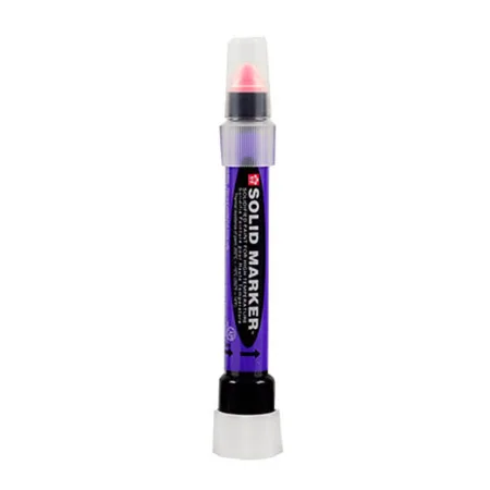 Marcador Solido Slim Blanco Rojo