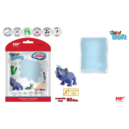 Pasta para Modelar Azul Claro Flexi Soft 60g