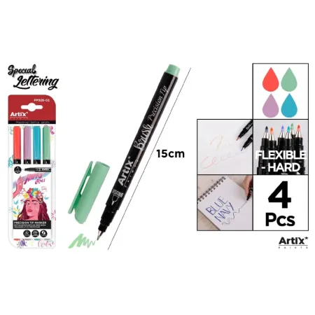 Rotulador Punta Pincel Mediana Colores Happy 4u Artix