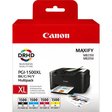 Cartucho de tinta original Canon PGI 1500 XL Pack 4 · 9182B004