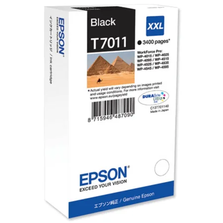 Cartucho de tinta original Epson -T-7011- XXL negro · C13T70114010