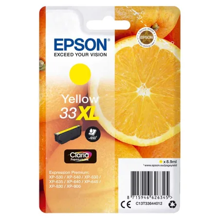 Cartucho de tinta original Epson T3364 / 33XL amarillo · C13T33644012