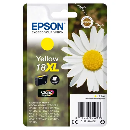 Cartucho de tinta original Epson T1814 amarillo · C13T18144012