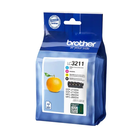 Cartucho de tinta original Brother MultiPack LC3211VAL