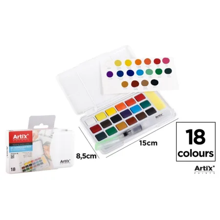 Pintura Acuarela Sólida 18 Colores