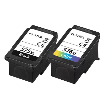 Pack 2 cartuchos de tinta compatibles Canon CL576XL/PG575XL negro