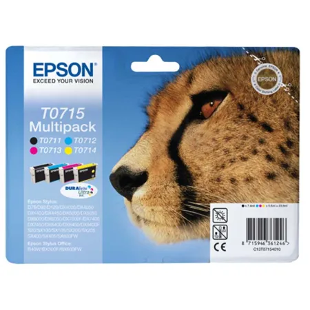 Cartucho de tinta original Epson T0715 Pack 4 · C13T07154012