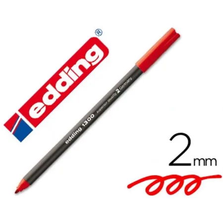 Rotulador Edding 1300 rojo