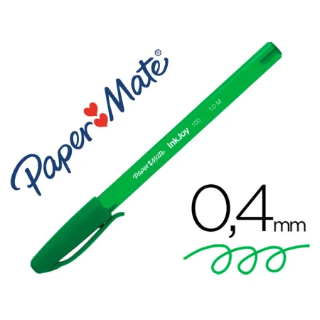 Papermate boligrafo inkjoy 100 stick verde