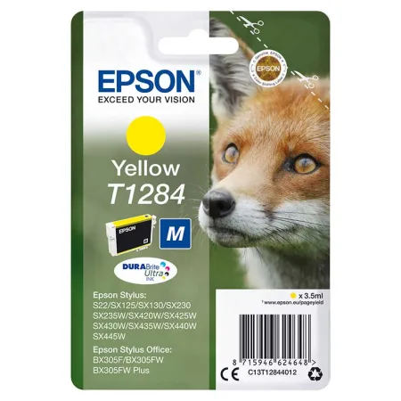 Cartucho de tinta original Epson T1284 amarillo · C13T12844012